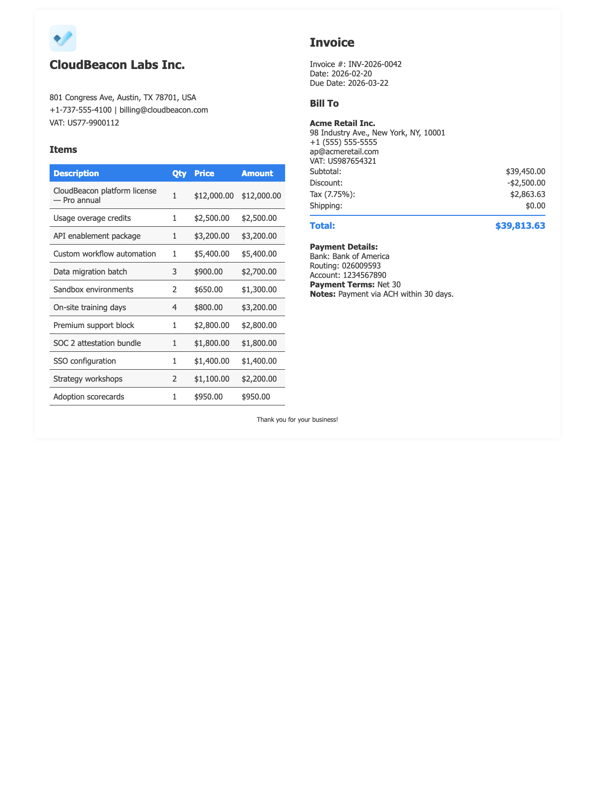 Outline Minimal template preview